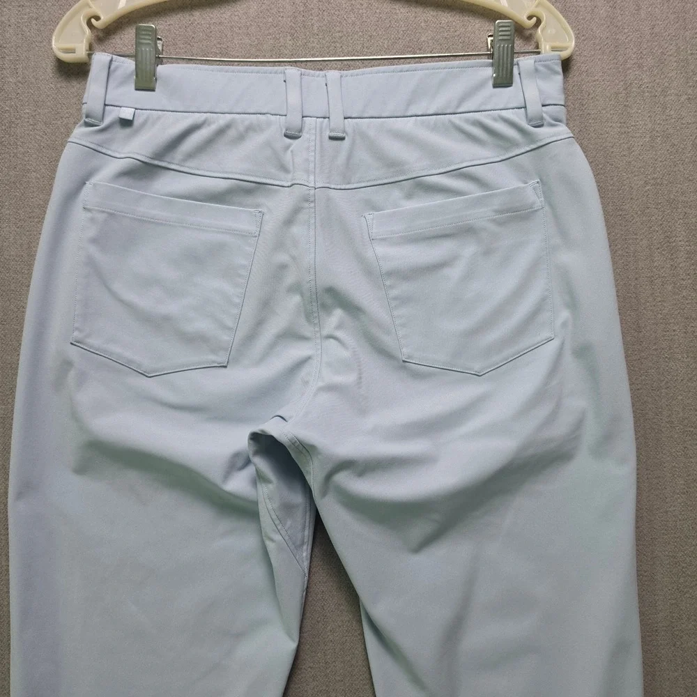 CRZ YOGA Performance Pants Men 30 Light Blue Stretch Golf Casual Slim Fit